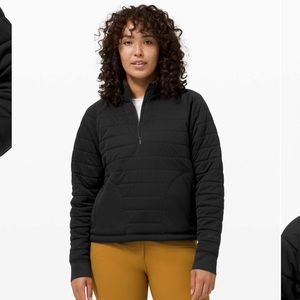 lululemon Dynamic Movement 1/2 zip black - Size 8